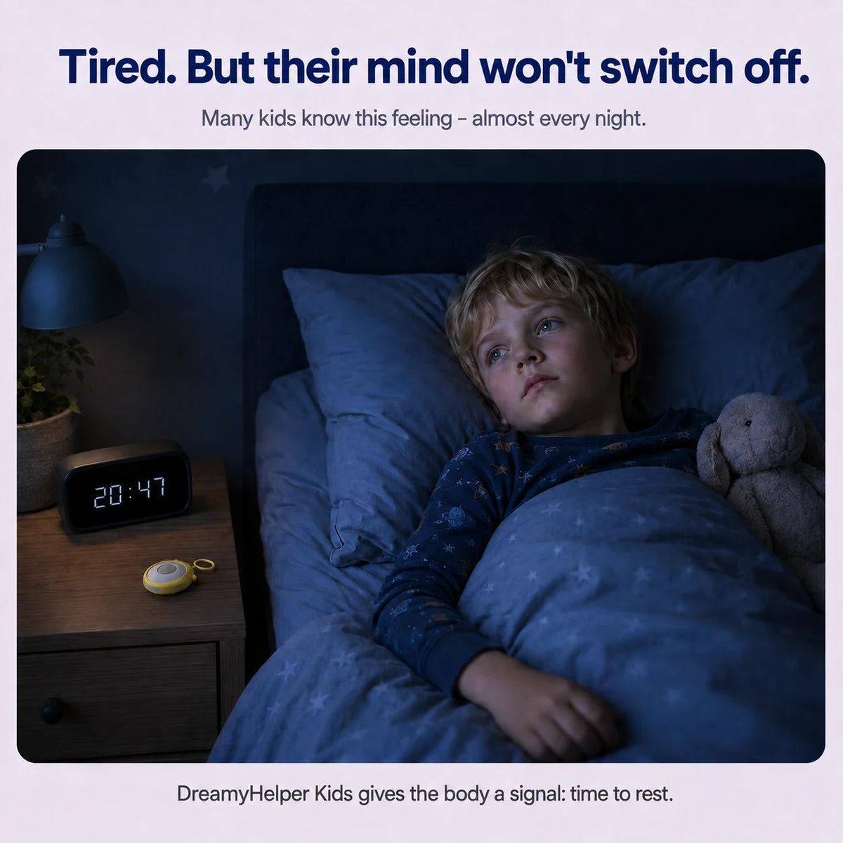 Tired, but their mind won't switch off