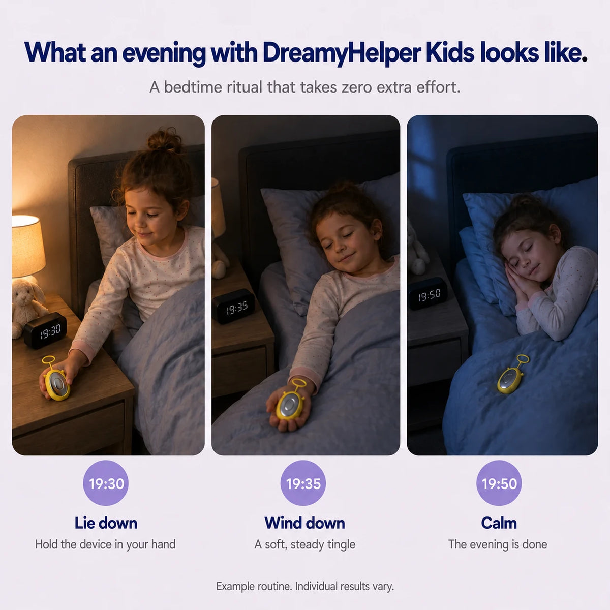 A bedtime routine with DreamyHelper Kids