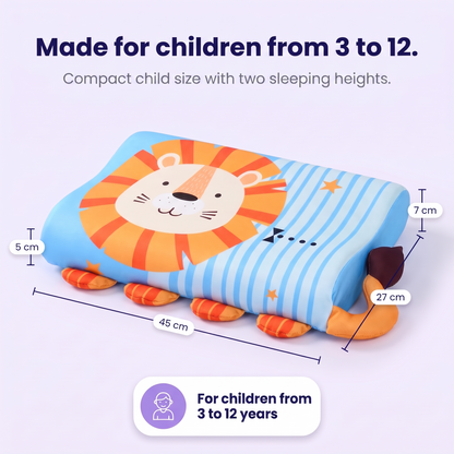 Maße DreamyPillow™ Kids: 45 × 27 cm, Höhe 5 und 7 cm